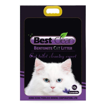 Best Clean Bentonite Cat Litter Lavender10L - PetFood4U Pet Food Sri Lanka | PetFood4U