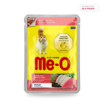 Me - O Wet Pouch Tuna With Whitefish 80g - SeePet Animal care (pvt) ltd Pet Food Sri Lanka | PetFood4U