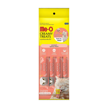 Me-O Creamy Cat Treats Salmon &amp; Crab (Pack of 4) - Me-O Pet Food Sri Lanka | PetFood4U
