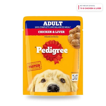 Pedigree Adult Wet Chicken &amp; liver 70g - Stassens Food Pvt Ltd Pet Food Sri Lanka | PetFood4U