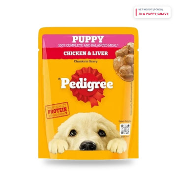 Pedigree Wet dog Food Puppy Chicken Chunks in gravy 70g - Stassens Food Pvt Ltd Pet Food Sri Lanka | PetFood4U
